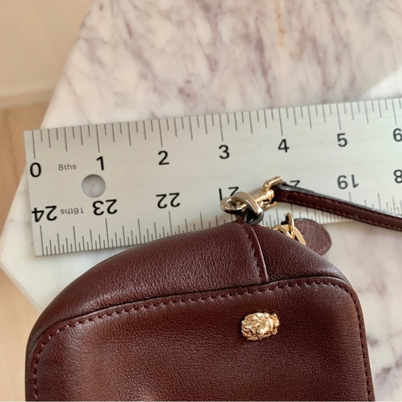 🦁 Mulberry x Cara Delevingne Mini Bag in Oxblood with Lion & Heart Rivets - Picture 16 of 17